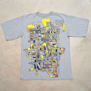 Southpole Art T-Shirt Mens MEDIUM Gray Short Sleeve Hip Hop Y2K Vintage